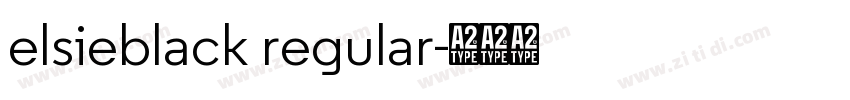 elsieblack regular字体转换